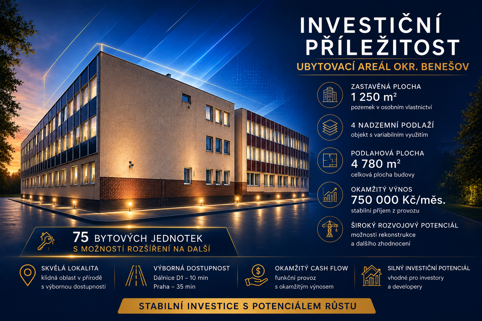 Hotelový a ubytovací areál