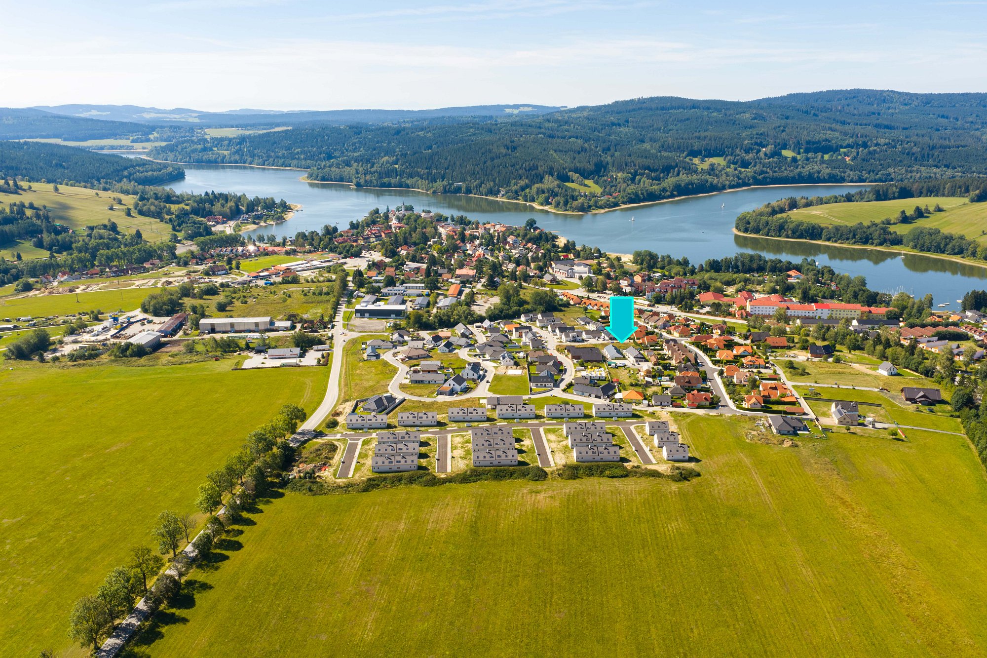 Prodej stavebního pozemku 1045 m², Frymburk