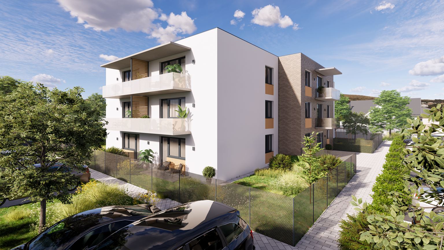Lysá nad Labem, novostavba 3+kk s předzahrádkou